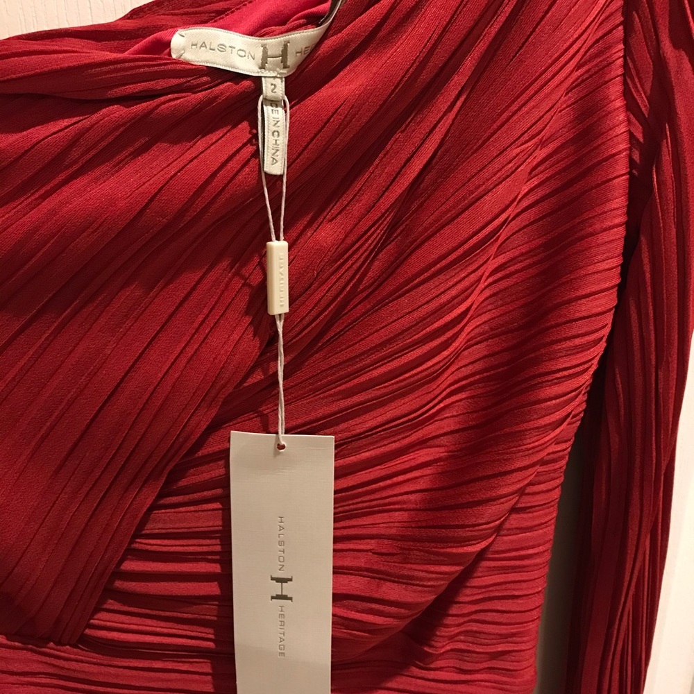 Halston Heritage Red Dress - Picture 4 of 6